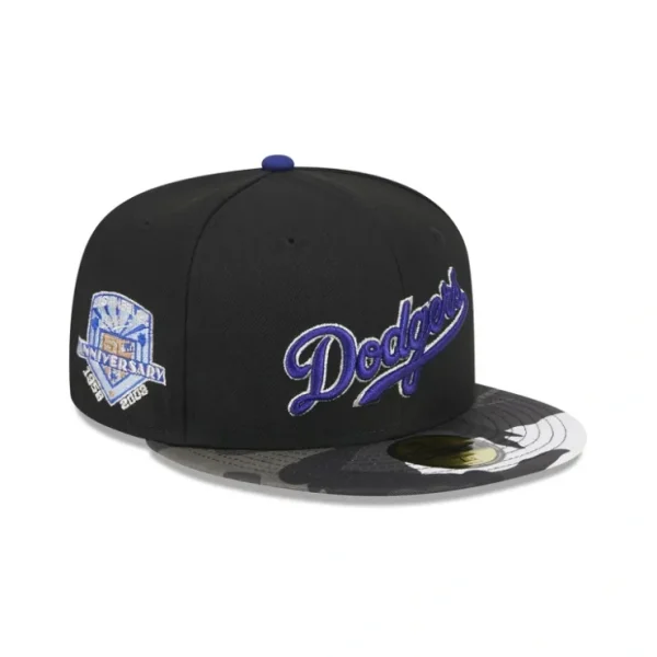 Caps* Los Angeles Dodgers Metallic Camo 59FIFTY Fitted Hat - KTGCaps - Baseball caps for various teams, purchased online at a discount