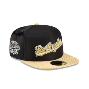 Caps* Los Angeles Dodgers Metallic Gold 59FIFTY AFrame Fitted Hat - KTGCaps - Baseball caps for various teams, purchased online at a discount