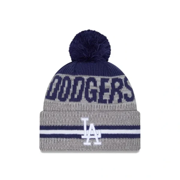 Caps* Los Angeles Dodgers Runner Pom Knit Hat - KTGCaps - Baseball caps for various teams, purchased online at a discount