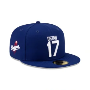 Caps* Los Angeles Dodgers Shohei Ohtani 17 59FIFTY Fitted Hat - KTGCaps - Baseball caps for various teams, purchased online at a discount