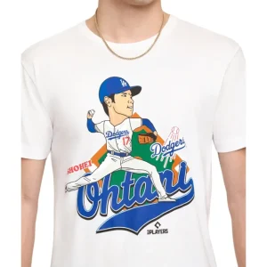 Caps* Los Angeles Dodgers Shohei Ohtani White TShirt - KTGCaps - Baseball caps for various teams, purchased online at a discount