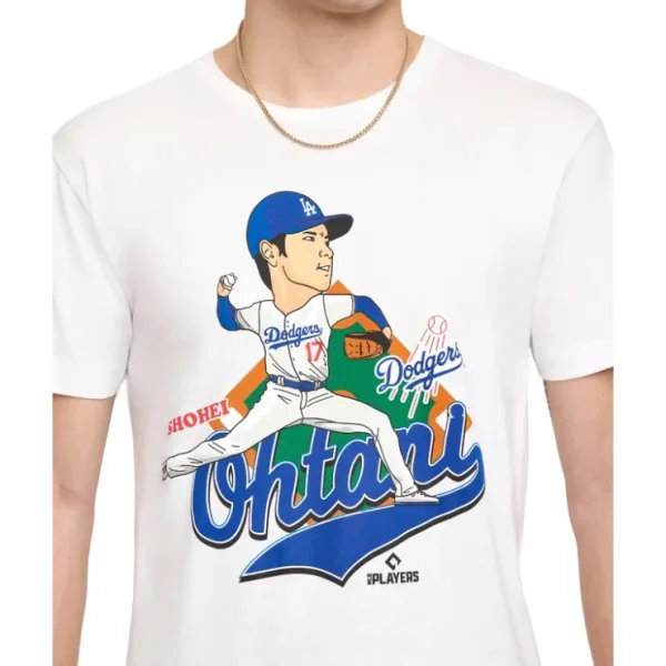 Caps* Los Angeles Dodgers Shohei Ohtani White TShirt - KTGCaps - Baseball caps for various teams, purchased online at a discount