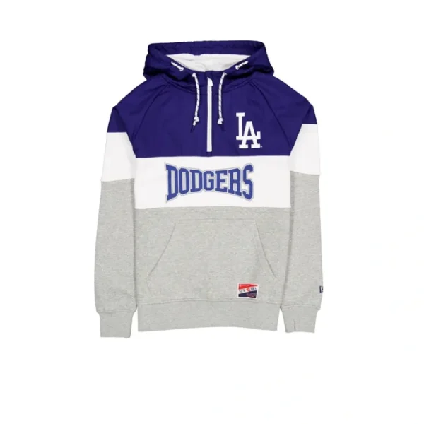Caps* Los Angeles Dodgers Throwback Color Block Hoodie - KTGCaps - Baseball caps for various teams, purchased online at a discount