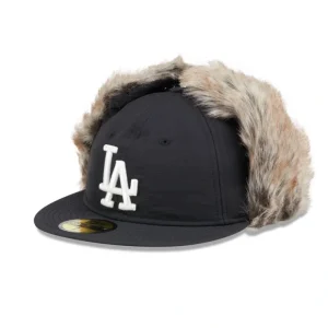 Caps* Los Angeles Dodgers Winter Dog Ear Retro Crown 59FIFTY Fitted Hat - KTGCaps - Baseball caps for various teams, purchased online at a discount