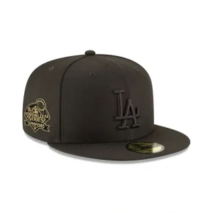 Caps* Los Angeles Dodgers World Series Champions Black on Black 59FIFTY Fitt - KTGCaps - Baseball caps for various teams, purchased online at a discount