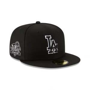 Caps* Los Angeles Dodgers World Series Champions Black Outlined 59FIFTY Fitt - KTGCaps - Baseball caps for various teams, purchased online at a discount