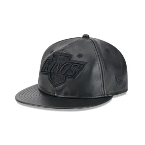 Caps* Los Angeles Kings Genuine Leather Retro Crown 9FIFTY Strapback Hat - KTGCaps - Baseball caps for various teams, purchased online at a discount