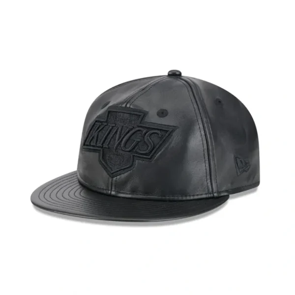 Caps* Los Angeles Kings Genuine Leather Retro Crown 9FIFTY Strapback Hat - KTGCaps - Baseball caps for various teams, purchased online at a discount