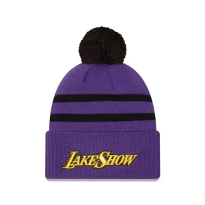 Caps* Los Angeles Lakers 2024 City Edition Pom Knit Hat - KTGCaps - Baseball caps for various teams, purchased online at a discount