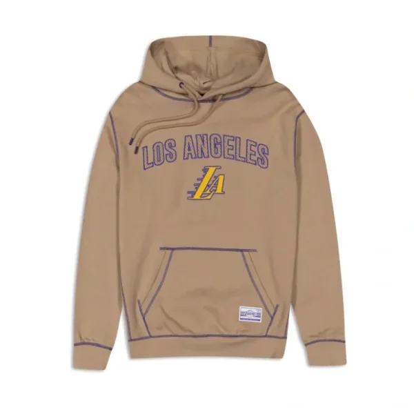 Caps* Los Angeles Lakers 2023 City Edition Tan Hoodie - KTGCaps - Baseball caps for various teams, purchased online at a discount