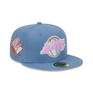 Caps* Los Angeles Lakers Color Pack Faded Blue 59FIFTY Fitted Hat - KTGCaps - Baseball caps for various teams, purchased online at a discount