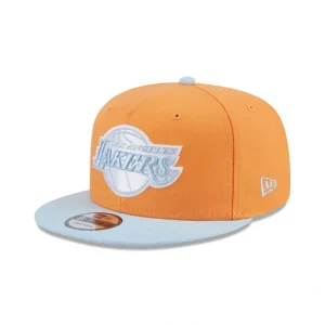Caps* Los Angeles Lakers Color Pack Orange Glaze 9FIFTY Snapback Hat - KTGCaps - Baseball caps for various teams, purchased online at a discount