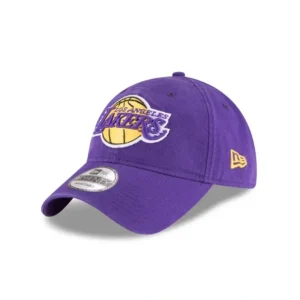 Caps* Los Angeles Lakers Core Classic Purple 9TWENTY Adjustable Hat - KTGCaps - Baseball caps for various teams, purchased online at a discount