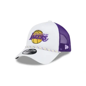 Caps* Los Angeles Lakers Court Sport 9FORTY AFrame Trucker Hat - KTGCaps - Baseball caps for various teams, purchased online at a discount