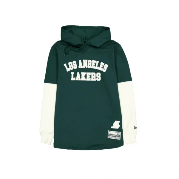 Caps* Los Angeles Lakers Dark Green Logo Select Hooded TShirt - KTGCaps - Baseball caps for various teams, purchased online at a discount