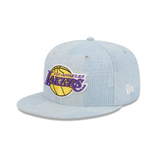 Caps* Los Angeles Lakers Denim Patchwork 9FIFTY Snapback Hat - KTGCaps - Baseball caps for various teams, purchased online at a discount