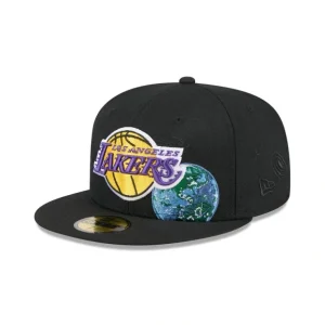 Caps* Los Angeles Lakers Global 59FIFTY Fitted Hat - KTGCaps - Baseball caps for various teams, purchased online at a discount