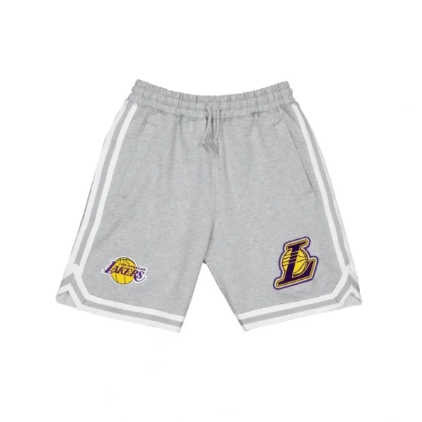 Store Los Angeles Lakers Gray Logo Select Shorts - KTGCaps - Baseball caps for various teams, purchased online at a discount
