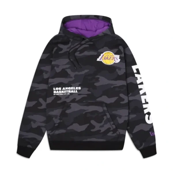 Caps* Los Angeles Lakers Lifestyle Camo Hoodie - KTGCaps - Baseball caps for various teams, purchased online at a discount