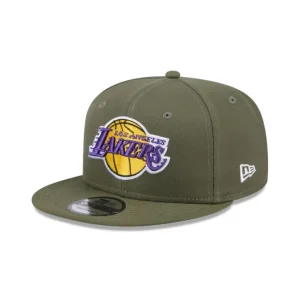 Caps* Los Angeles Lakers Olive 9FIFTY Snapback Hat - KTGCaps - Baseball caps for various teams, purchased online at a discount