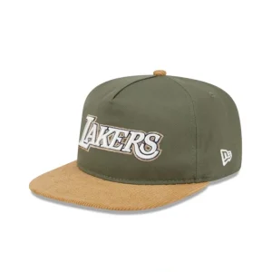 Caps* Los Angeles Lakers Olive Green Golfer Hat - KTGCaps - Baseball caps for various teams, purchased online at a discount