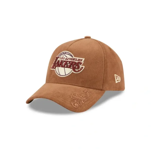 Caps* Los Angeles Lakers Ornamental Cord 9FORTY AFrame Snapback Hat - KTGCaps - Baseball caps for various teams, purchased online at a discount