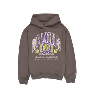 Caps* Los Angeles Lakers Oversized Essentials Hoodie - KTGCaps - Baseball caps for various teams, purchased online at a discount