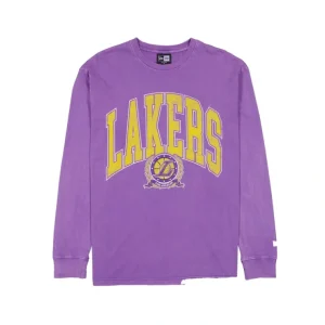 Caps* Los Angeles Lakers Oversized Essentials Long Sleeve TShirt - KTGCaps - Baseball caps for various teams, purchased online at a discount