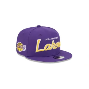 Caps* Los Angeles Lakers Script Kids 9FIFTY Snapback Hat - KTGCaps - Baseball caps for various teams, purchased online at a discount