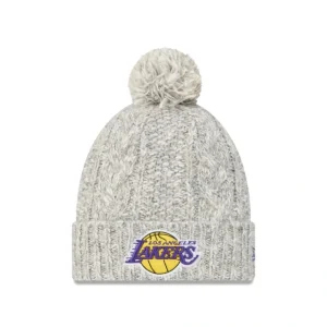 Caps* Los Angeles Lakers Shimmer Pom Knit Hat - KTGCaps - Baseball caps for various teams, purchased online at a discount