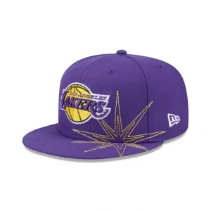 Caps* Los Angeles Lakers Solar Stars 59FIFTY Fitted Hat - KTGCaps - Baseball caps for various teams, purchased online at a discount