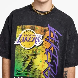 Caps* Los Angeles Lakers Sport Classics Boxy Black TShirt - KTGCaps - Baseball caps for various teams, purchased online at a discount