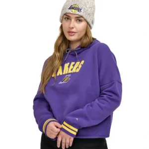 Caps* Los Angeles Lakers Sport Night Purple Womens Hoodie - KTGCaps - Baseball caps for various teams, purchased online at a discount
