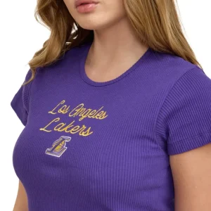 Caps* Los Angeles Lakers Sport Night Womens Baby Tee - KTGCaps - Baseball caps for various teams, purchased online at a discount