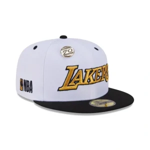 Caps* Los Angeles Lakers 70th Anniversary 59FIFTY Fitted Hat - KTGCaps - Baseball caps for various teams, purchased online at a discount