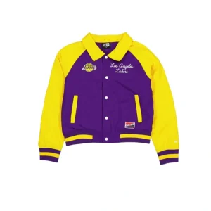 Caps* Los Angeles Lakers Throwback Womens Jacket - KTGCaps - Baseball caps for various teams, purchased online at a discount