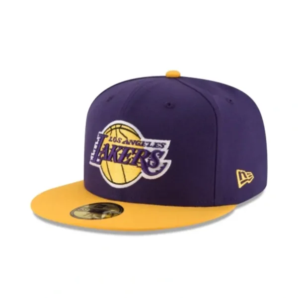Online Los Angeles Lakers 2Tone Alt 59FIFTY Fitted Hat - KTGCaps - Baseball caps for various teams, purchased online at a discount