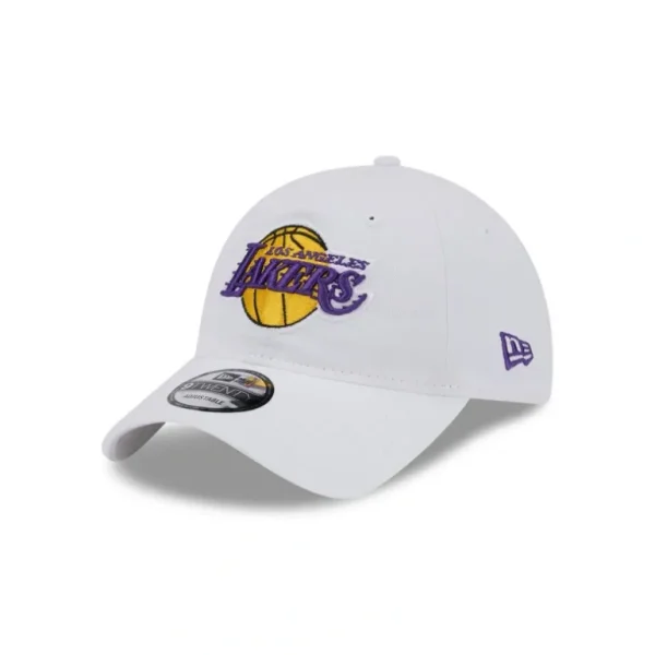 Online Los Angeles Lakers White 9TWENTY Adjustable Hat - KTGCaps - Baseball caps for various teams, purchased online at a discount