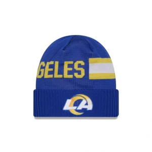 Caps* Los Angeles Rams 2024 Cold Weather Tech Knit Beanie - KTGCaps - Baseball caps for various teams, purchased online at a discount