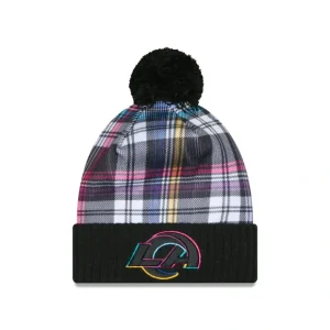 Caps* Los Angeles Rams 2024 Crucial Catch Sport Pom Knit Hat - KTGCaps - Baseball caps for various teams, purchased online at a discount