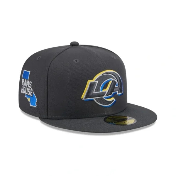 Best Sale Los Angeles Rams 2024 Draft Gray 59FIFTY Fitted Hat - KTGCaps - Baseball caps for various teams, purchased online at a discount