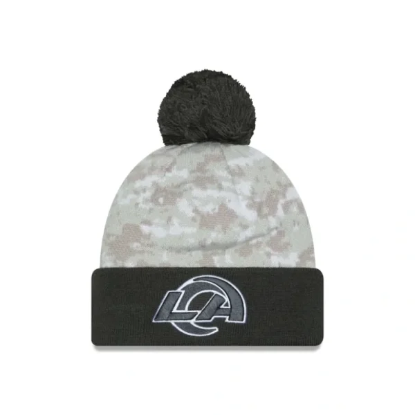 Caps* Los Angeles Rams 2024 Salute to Service Pom Knit Hat - KTGCaps - Baseball caps for various teams, purchased online at a discount