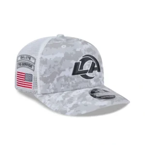Caps* Los Angeles Rams 2024 Salute to Service 9SEVENTY Trucker Hat - KTGCaps - Baseball caps for various teams, purchased online at a discount