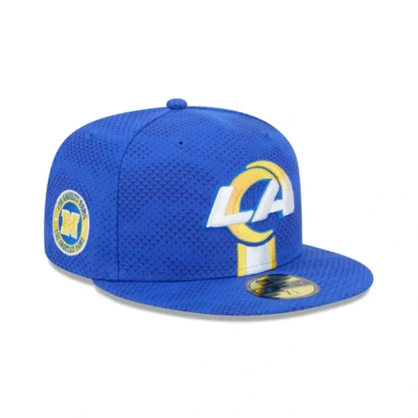 Caps* Los Angeles Rams 2024 Sideline 59FIFTY Fitted Hat - KTGCaps - Baseball caps for various teams, purchased online at a discount