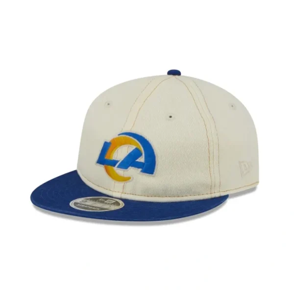 Caps* Los Angeles Rams Chrome Denim Retro Crown 9FIFTY Adjustable Hat - KTGCaps - Baseball caps for various teams, purchased online at a discount
