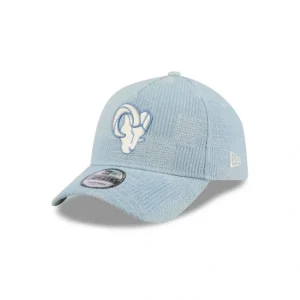 Caps* Los Angeles Rams Logo Essentials Denim 9FORTY AFrame Snapback Hat - KTGCaps - Baseball caps for various teams, purchased online at a discount