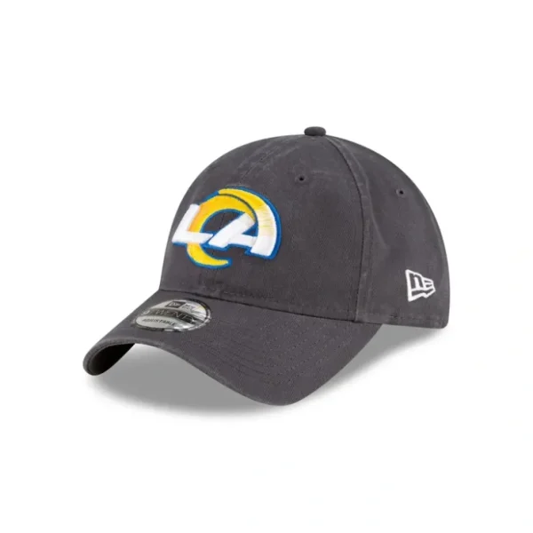 Caps* Los Angeles Rams NFL Core Classic Graphite 9TWENTY Adjustable - KTGCaps - Baseball caps for various teams, purchased online at a discount