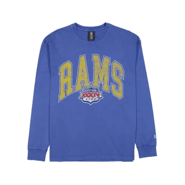 Caps* Los Angeles Rams Oversized Essentials Long Sleeve TShirt - KTGCaps - Baseball caps for various teams, purchased online at a discount