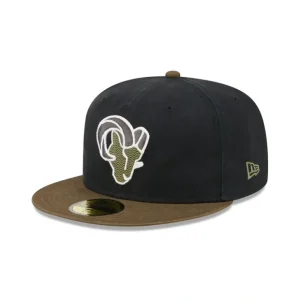 Caps* Los Angeles Rams Quilted Logo 59FIFTY Fitted Hat - KTGCaps - Baseball caps for various teams, purchased online at a discount