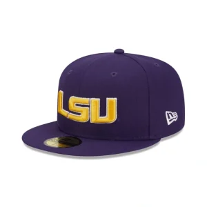 Caps* LSU Tigers Purple 59FIFTY Fitted Hat - KTGCaps - Baseball caps for various teams, purchased online at a discount